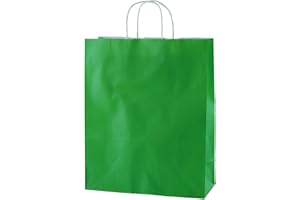 Thepaperbagstore Bolsas De Papel De Colores, Reciclables Y Reutilizables, con Asas Retorcidas