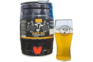 FROME BREWING COMPANY Frome Brewing 5l Craft Beer Mini Keg I Gulp English IPA (4.8%) I Premium British Draft Beer Dispenser I 9 Pints of Vegan Friendly Somerset Beer I Perfect for Sharing I Birthday Beer Gift for Men
