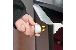 GCDN Armoires magnétiques Serrures Sécurité Enfant - 4 Packs Serrures Armoire Verrous pour bébé Tiroirs aimants adhésifs Serrures Aucun Forage pour bébé Enfants Sécurité Enfant