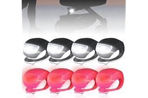 Behogan 8 Stück Kinderwagenlicht, Kinderwagen Licht LED mit Heller LED und 3 Leuchtfunktionen, Kinderwagen licht Wasserdichte, LED Silikonleuchten für Kinderwagen, Kinderwagen Licht Batteriebetrieben