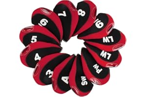 Andux Set di 12 coperture per ferri da golf