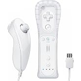 JINWAVA Wii Remote, Wii Controller with Nunchuck, Compatible with Nintendo Wii/Wii U
