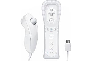 JINWAVA Wii Remote, Wii Controller with Nunchuck, Compatible with Nintendo Wii/Wii U