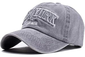 CheChury Vintage Gorra de béisbol Bordado Unisex New York Bordado Sombrero de Baseball Hip-Hop Mode Cap Snapback Ajustable Gorras Deportes para Hombre y Mujer