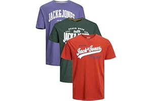 JACK & JONES Herren 3er-Set T-Shirts aus Baumwolle