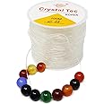 YLmeet Jewelry Making String Clear Elastic Beading Threads Elastic Stretch String for Jewelry Making, Bracelet, Beading,Crystal, Arts & Crafts (0.8mm*100m)