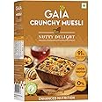 GAIA Nutty Delight Crunchy Muesli 400 gm Box - A Perfect Blend of Multigrains, Nuts, Oats and Cornflakes The Ultimate Healthy and Delicious Breakfast Cereals,Source of Protein, Zero Trans FatHigh Fiber