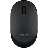 ASUS MW105 Multi-Device Wireless Bluetooth Silent Mouse, Black | Adjustable DPI, Connects Up to 3 Devices, Ambidextrous Shape, 48 Grams, 3 Year Warran