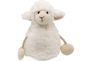 Land-Haus-Shop Eierwärmer Schäfchen Plüsch Schaf oder Hase Häschen Frühstück Eier Wärmer Tischdeko Deko (1x Schäfchen groß)