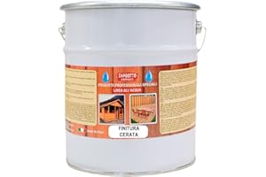 ZAMBOTTO VERNICI Finitura Cerata all'Acqua Trasparente per Legno da Interni ed Esterni da 0,75 a 25 Litri (Satinata 30 gloss)