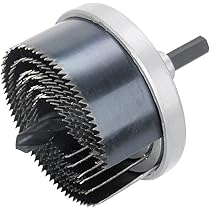 Sega A Tazza Multilama Wolfcraft Per Fori Ø 60-95 Mm - Set Con 5 Lame A Cambio Rapido Per Legno E Cartongesso - Foto 5