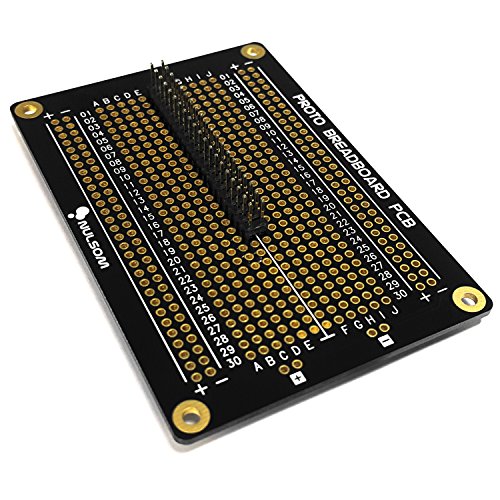Halbe Größe – Raspberry Pi Proto Breadboard PCB Kit für Modell 3 / Zero 1.3 / 2 / B + / A + / B / A (mit 2×20 Pin Header) - 5