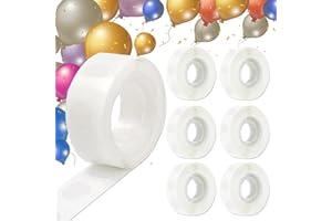 RENKE 600 pcs Balloon Glue Dots - Removable, Double Sided,Extra Strong Glue Dots for Balloon Decorations - Perfect for Birthdays, Weddings, and Christmas, Also Ideal for DIY,Scrapbooking Craft Projects