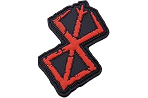 LEGEEON Red Berserk Brand of Sacrifice Anime Manga PVC Patch