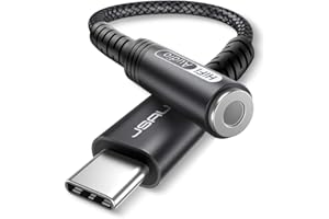 ‎JSAUX JSAUX Adapter do słuchawek USB C Aux, USB C na jack 3,5 adapter audio do iPhone 16 Pro/16 Pro Max/16/16 Plus/ 15 Pro Max, Samsung S24/S24+/S24 Ultra/S23/S22, Pixel 9 Pro/9/8 Pro/8/7 Pro/7-czerwony