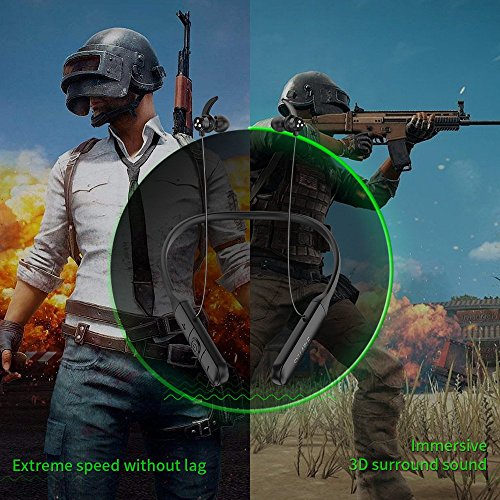 Auriculares Bluetooth Magn  ticos  Syllable Q3 Gunner Auriculares Bluetooth Inal  mbricos Juegos Casco In-ears 4 1 Deportivos con Micr  fono Dual  Cancelaci  n de Ruido CVC 6 0  Sonido Est  reo de Calidad Superior para iPhone  iPad  Android  Negro 