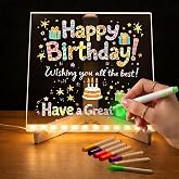 NYRWANA DIY 3D Acrylic Writing Board with Pen & Light |...