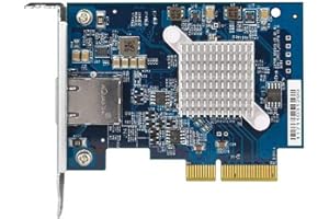 QNAP QXG-10G1T - Single-port, 5-speed 10 GbE network expansion card Black