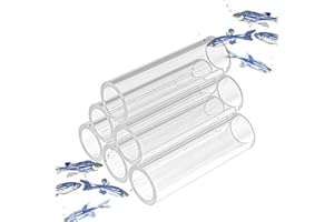 Rianpesn culture crevettes en acrylique pour aquarium - Tube transparent - Habitat crevettes - Cachette - Pipe cachable - Favorise le frai