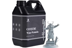 Chitu Systems Conjure Water Washable Resin, Resina fotografica 3D facile da pulire, resina fotopolimerica standard da 405 nm per stampante 3D LCD/DLP/SLA (2000 g, grigio ardesia)