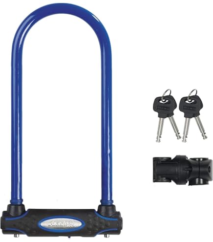 TRELOCK U4 Plus Antivol En U Longueur 23 Cm Épaisseur De L'anse 14 Mm Niveau De Sécurité 14 Haute Sécurité Service Clés Noir