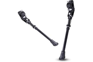 ABN Finest Adjustable Bike Kickstand for 20-24 Inch Small, Mountain & Road Bicycles – Sturdy Bicycle Kick Stand & Floor Stand, Fits Bikes Up to 10kg – Easy Install Rear Mount Support
