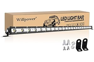 Willpower Barra led 25 pulgadas 120W Barra de luz LED para off road camión coche ATV SUV