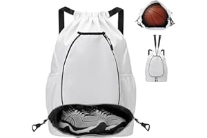 LUKIUP Turnbeutel mit Kordelzug, Wasserdicht Sportbeutel mit Bodenfach,Außentasche, Turntasche für Sport,Reisen und City, für Damen Herren