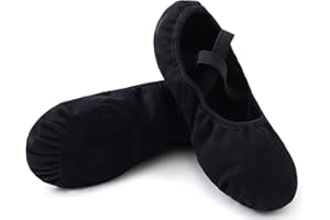 ULICOX Zapatos de Ballet Zapatillas de Ballet de Danza y Gimnasia Baile Suela Partida para Niño y Adulto