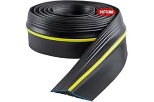 Skelang 3m Sello de umbral de puerta de garaje, burlete de goma de repuesto para bricolaje