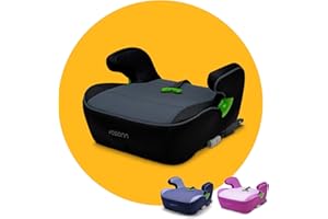 Osann Junior Isofix Gurtfix –Sicher & bequem wie nie: Sitzerhöhung Auto Kinder (126-150 cm) mit innovativer Gurtfix-Technologie, ergonomischer Sitzfläche & Isofix-Option - Pixel Black