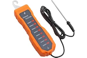 Neoteck 2K-12KV elektrisk stakettestare med 8 neonlampor, batterifri ABS-batterifri elektrisk stakettestare för 2 000 V till