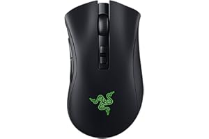 Razer DeathAdder V2 Pro - Mouse da Gioco Wireless con Comfort Ergonomico (Interruttori Ottici di Seconda Generazione, Messa a Fuoco Ottica + Sensore 20K, Cavo SpeedFlex, 88 Grammi) Nero