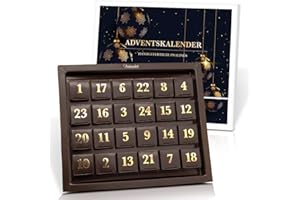 ‎PRALINENCLUB Pralinenbote Genussmanufaktur - Adventskalender 2025 mit 24 handgefertigten Pralinen deutscher Chocolatiers, das exklusive Geschenk, Weihnachtskalender (Adventskalender)