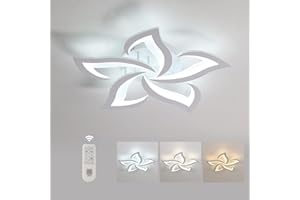 Comely Plafonnier LED Dimmable, Luminaire Plafonnier 40W 4700LM, Télécommande/APP, 3000k-6500k Φ60cm, Lampe de Plafond per Salon Chambre