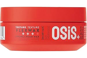 Schwarzkopf Professional OSiS Flexwax - Cera moldeable para el cabello, cera para el cabello, textura de adherencia, brillo natural, agarre fuerte, 85 ml