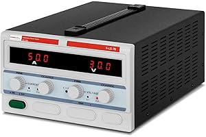 STAMOS WELDING GROUP Stamos Soldering Alimentatore Stabilizzato Da Banco Alimentatore Da Laboratorio Regolabile S-LS-76 (0-30 V, 0-50 A CC, 1.500 W)