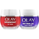 Olay Regenerist Day Face Cream 50 ml + Olay Retinol24 Night Cream 50 ml | Anti-Wrinkle Treatment, Firmer and Smoother Skin