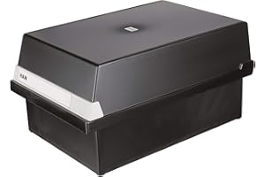 Han 955-13 - Schedario per circa 1.300 cartellini in formato DIN A5 orizzontale, in polistirolo, 235 x 190 x 360 mm, nero