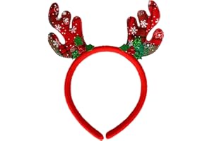 Eruinfang Weihnachten Rentier Stirnbänder Weihnachten Stirnbänder Christmas Headbands Rentier Geweih Haarreif Weihnachten Rentier Kostüm Stirnbänder,für Erwachsene und Kinder