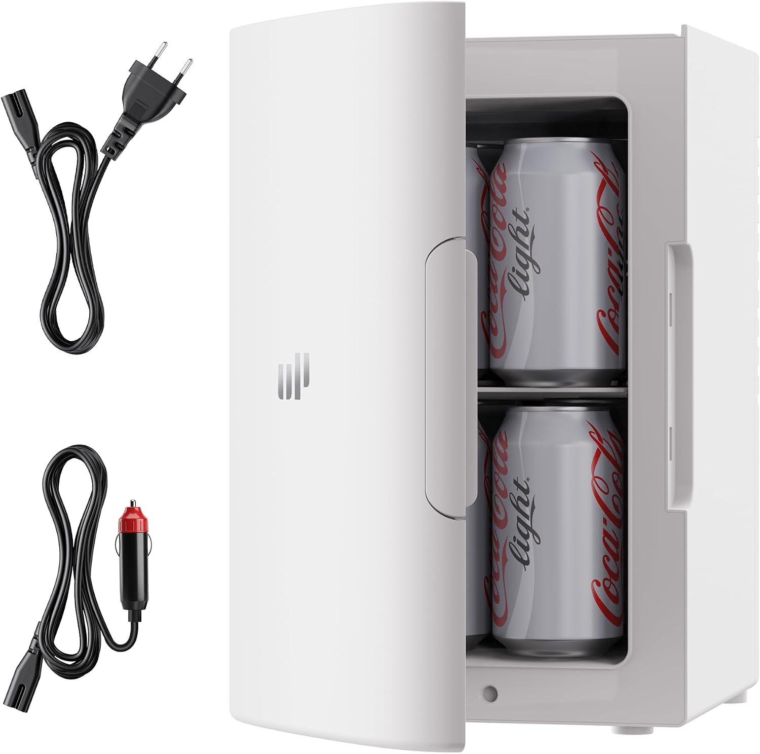 Upstreman Mini Nevera 13 litros, 12V 220V Fridge Portatil para Habitacion Oficina Coche Caravanas Camping, Función Enfriamiento y Calentamiento, para Skincare Red Bull Cosmeticos Coca Cola, TR13