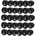 25Pcs On/Off Rocker Switch with 25Pcs Waterproof Caps, Lsgoodcare 2 Position Mini Boat Switch Round 10A/125V, 2 Pin 6A/250V SPST Press Button Toggle Switch Black for Car Auto Household Appliances