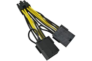 COMeap (confezione da 2) NVIDIA Scheda grafica Energia Cavo 030-0571-000 CPU Adattatore da 8 pin maschio a doppio PCIe 8 pin femmina per Tesla K80 / M40 / M60 / P40 / P100 da 4 pollici (10 cm)