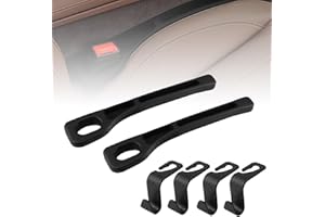 CRAGMUT 2 Car Seat Gap Filler,Riempitivo per Sedili Auto,Riempimento del Divario del Sedile Striscia a Prova di Perdite Sul Lato del Sedile con 4 Pezzi di Gancio per Auto