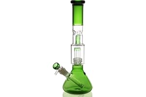 Zielony bongbongbong szklany bong, główka 14,5 szlif 34 cm 500 g perkolator bong sito fajka wodna