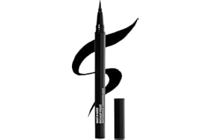 Wet n Wild Mega Last Breakup Proof Liquid Eyeliner, Czarny Eyeliner w Pisaku, Wodoodporny, Szybkoschnący, Odporny na Rozmazywanie, 16-Godzinna Trwałość, Ultra Black
