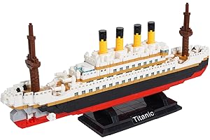 LULUFUN Bloc de Construction de modèle de Navire Titanic, Kits de Blocs de Construction de Mini-navires de renommée Mondiale, Jouets éducatifs, Cadeaux pour Enfants et Adultes 1280 pièces