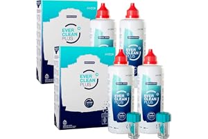 Avizor EverClean Plus 4x350ml + 180 tabletter - Lösning för rengöring och desinficering av kontaktlinser baserad på väteperoxid.