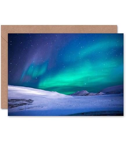 Wee Blue Coo Weihnachtskarte – Weltraum-Infrarot-Ansicht Des Orionnebels, 17,5x12,5 Cm, Nachhaltig