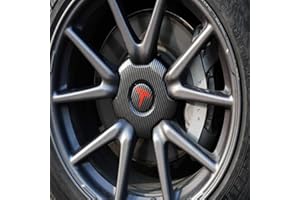 JLVVW Tapas Centrales Cubos de Automóviles, Cubierta Decorativa Impermeable A Prueba Polvo Ruedas, para Tesla Model 3 2021-2023, 18 Inch, Centro Rueda Adhesivo con Emblema Logotipo,D